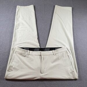 Nike Flex Core Golf Pants‎ Mens 36x32 Cream Dri Fit Performance Stretch
